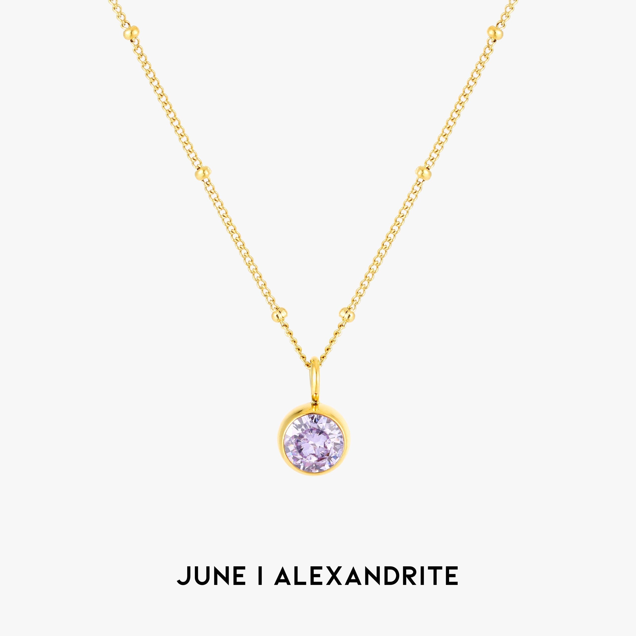 Aurora Birthstone Necklace - An Enchanting Connection