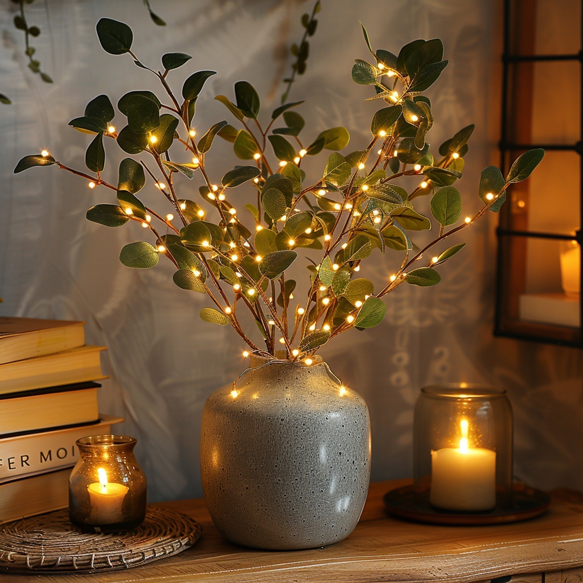 LumiVista - Magical Olive Branch Light String