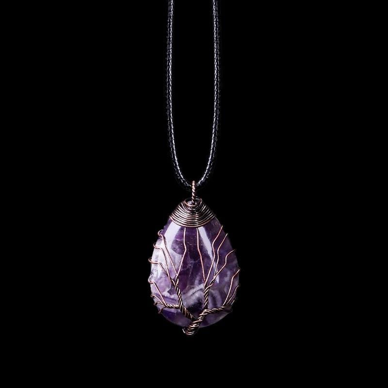 Seraphina Drop Necklace - Elegant Amethyst Jewellery