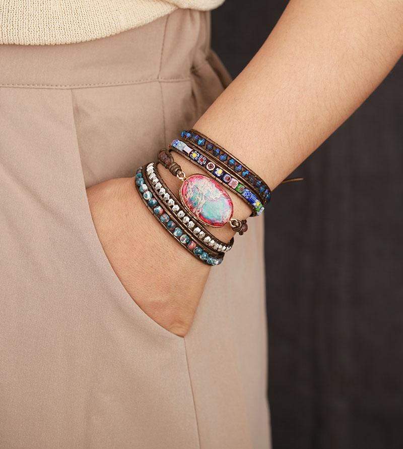 FloraWrap - Stylish Flower Wrap Bracelets
