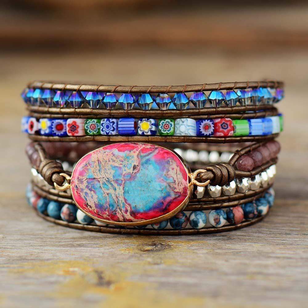 FloraWrap - Stylish Flower Wrap Bracelets