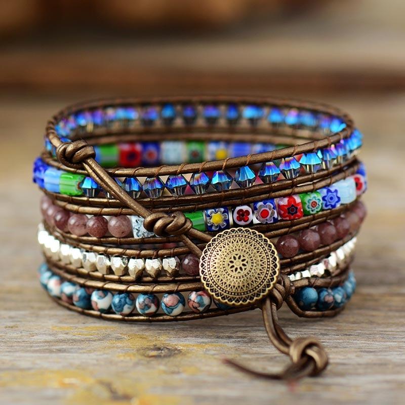 FloraWrap - Stylish Flower Wrap Bracelets