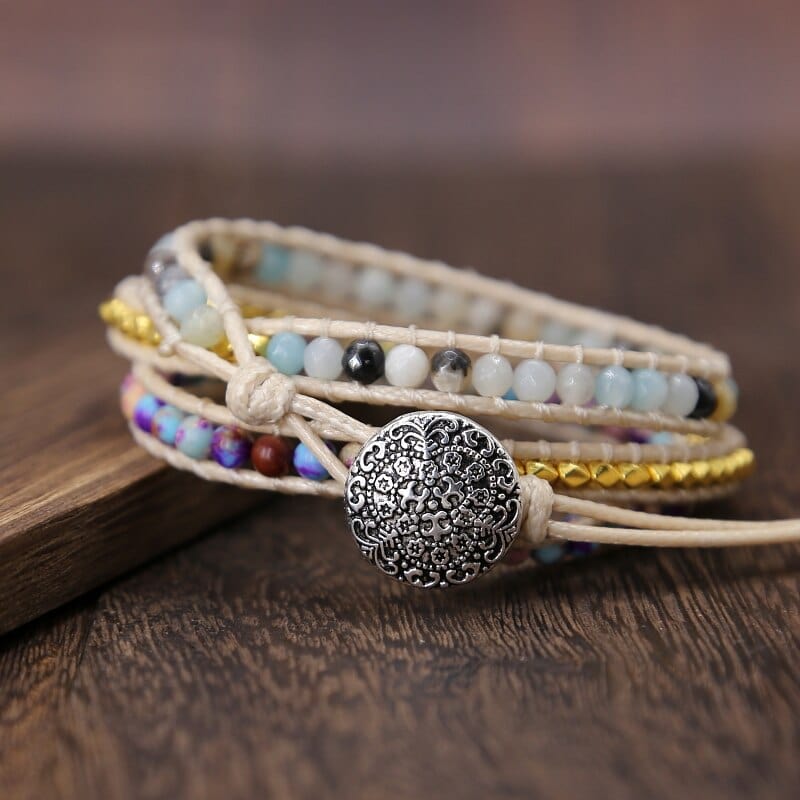 Verleidelijk Amarilis Jasper Wrap Bracelet for Essential Energy 