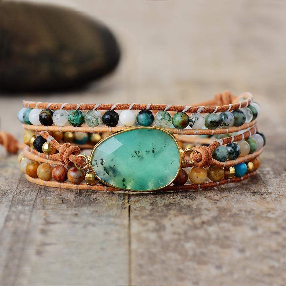 Elina JadeGlow - Elegant Relaxing Wrap Bracelets