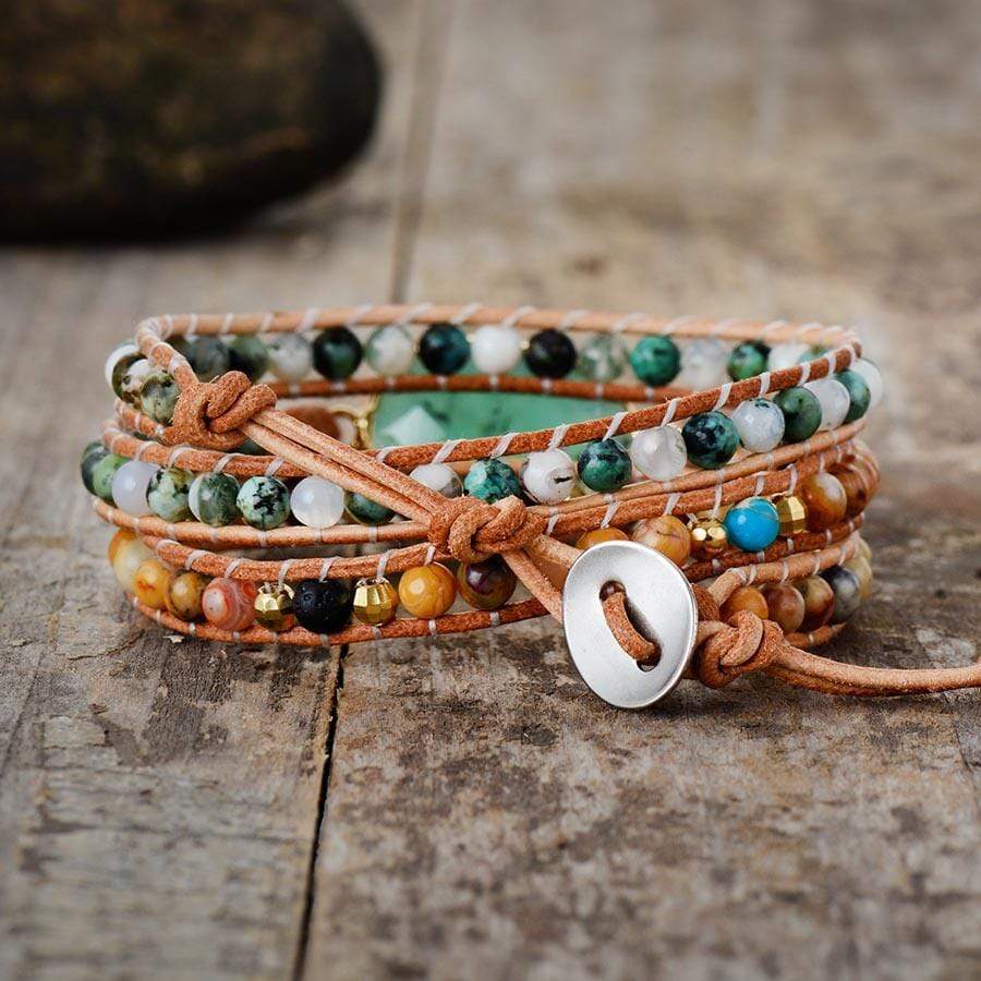 Elina JadeGlow - Elegant Relaxing Wrap Bracelets