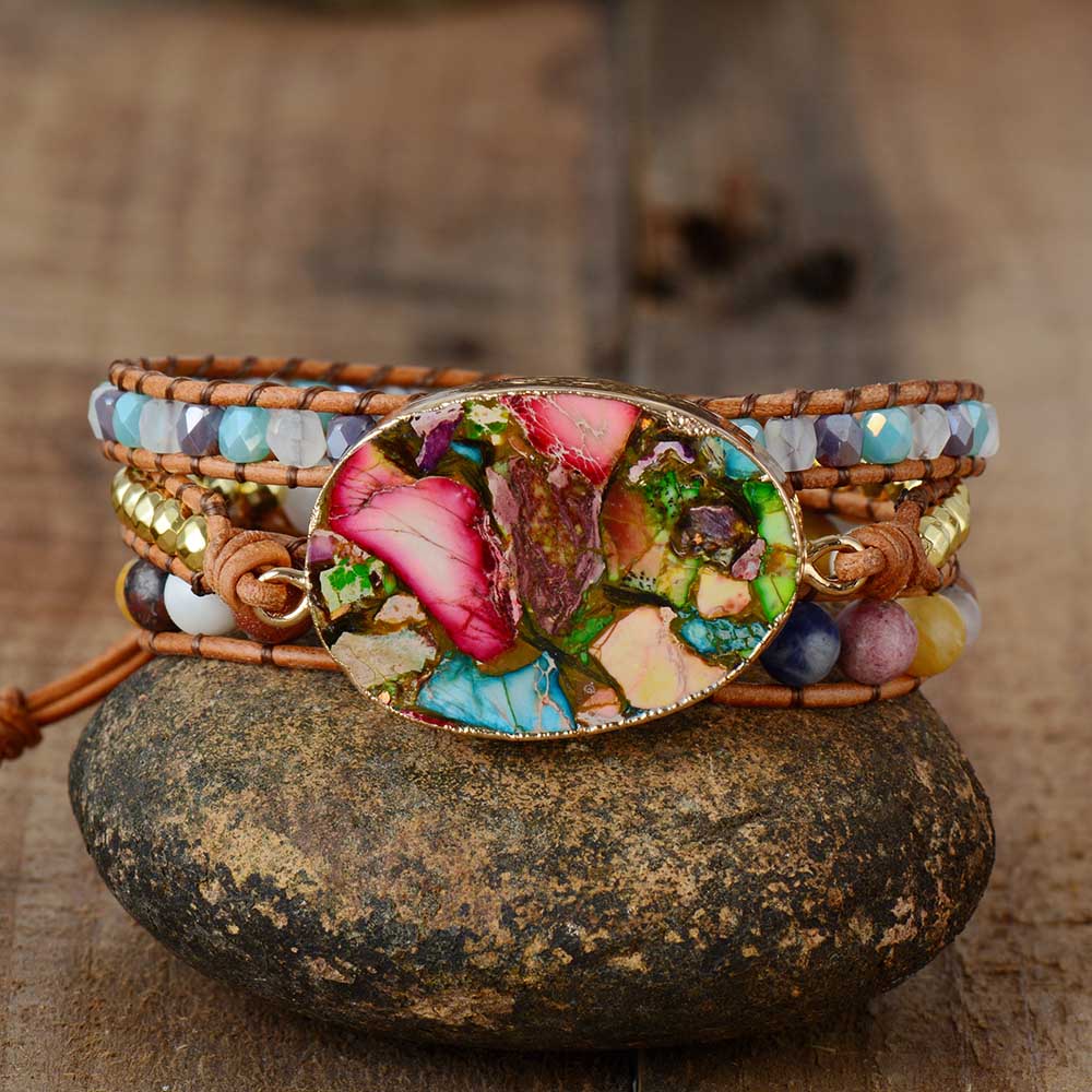 Aurora - Luxe Goddess Bracelet of Amazonite