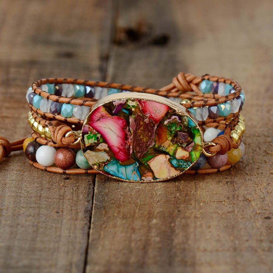 Aurora - Luxe Goddess Bracelet of Amazonite