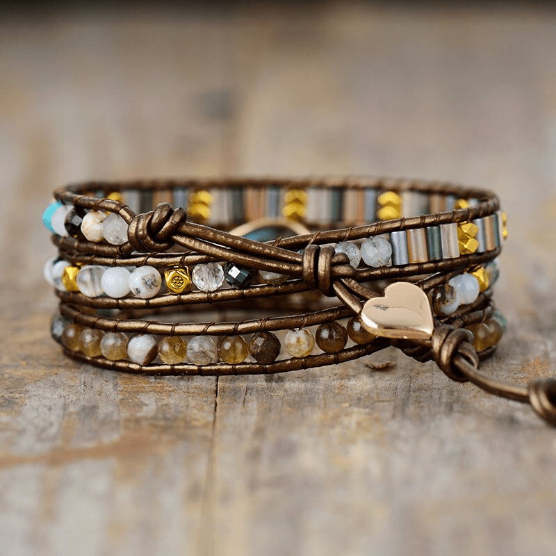 Sylvana - Spiritual Wrap Bracelet with Labradorite
