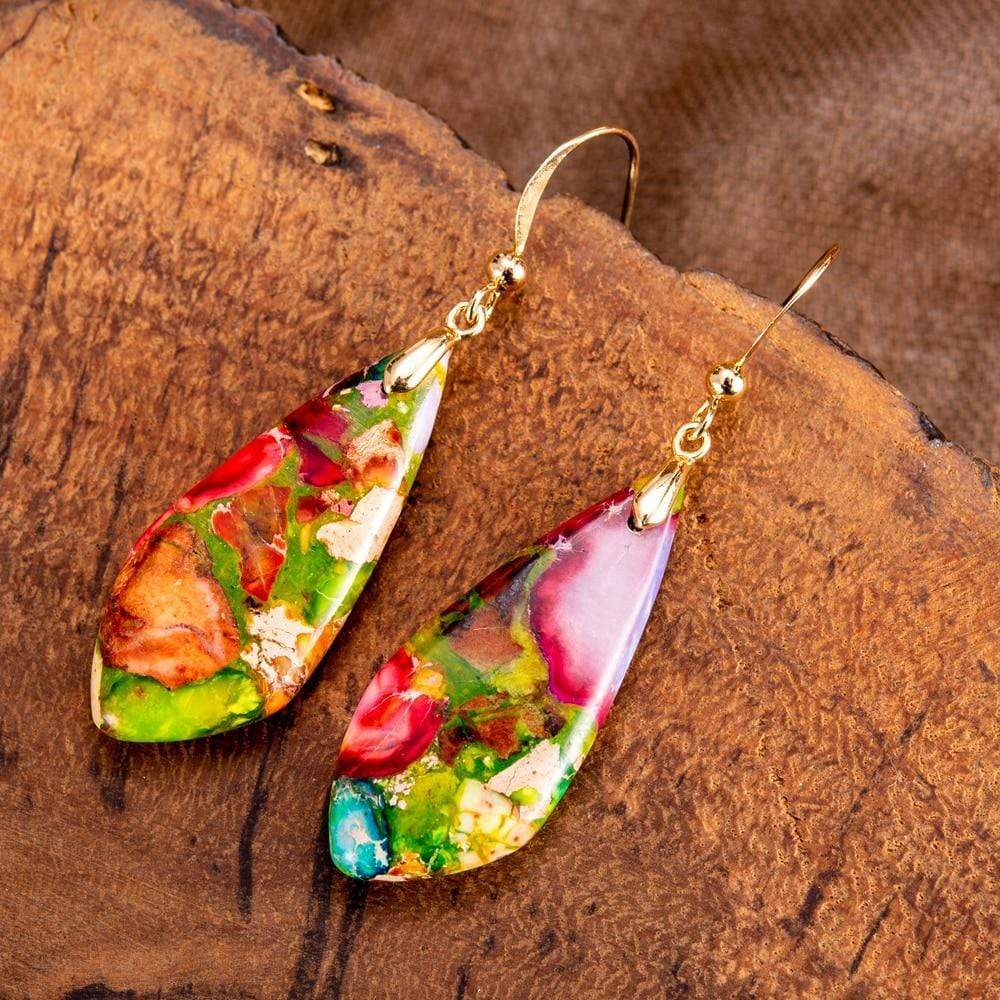 Regaliet Jasper Earrings - Elegant Earrings