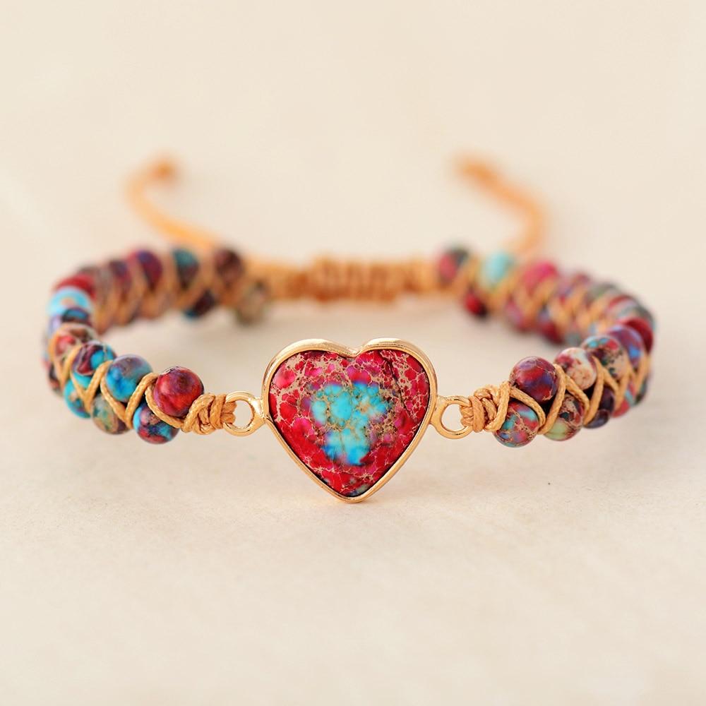 Amalina - Stylish heart-shaped friendship bracelet