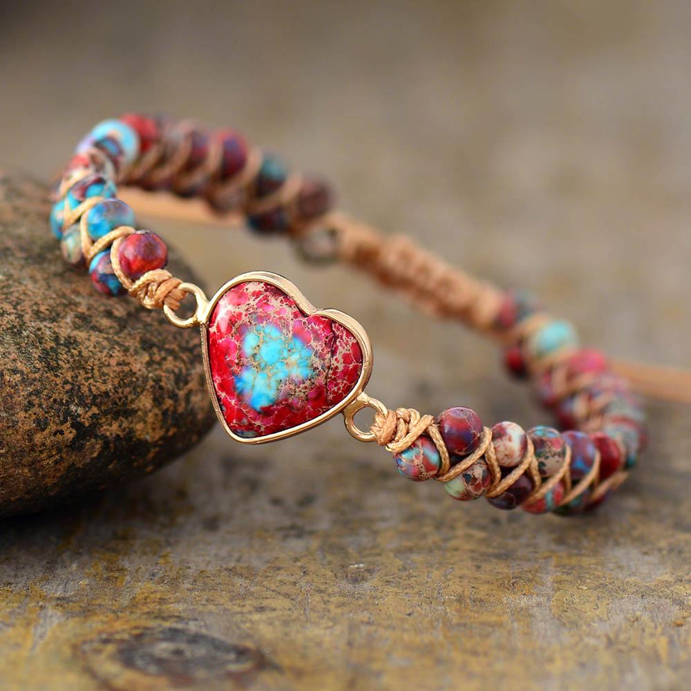 Amalina - Stylish heart-shaped friendship bracelet