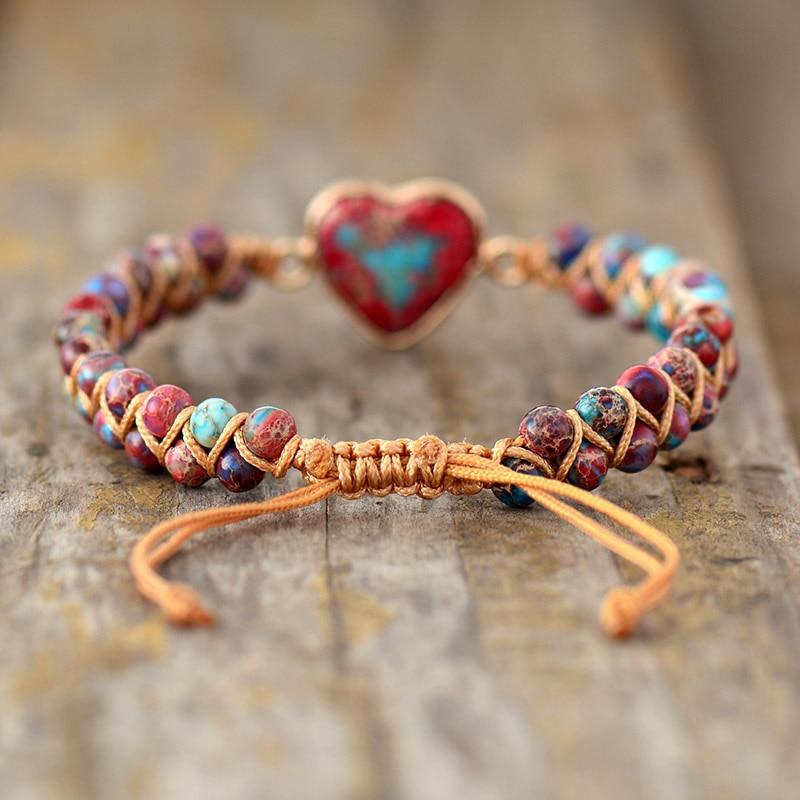 Amalina - Stylish heart-shaped friendship bracelet