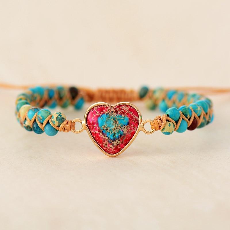 Amalina - Stylish heart-shaped friendship bracelet