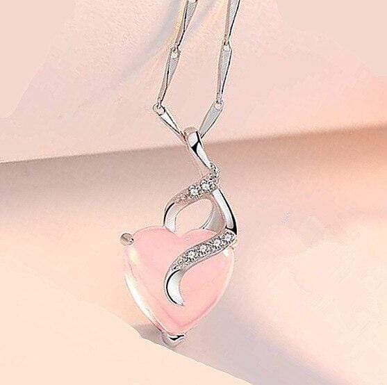 Calista Heart - Elegant Opal Necklace