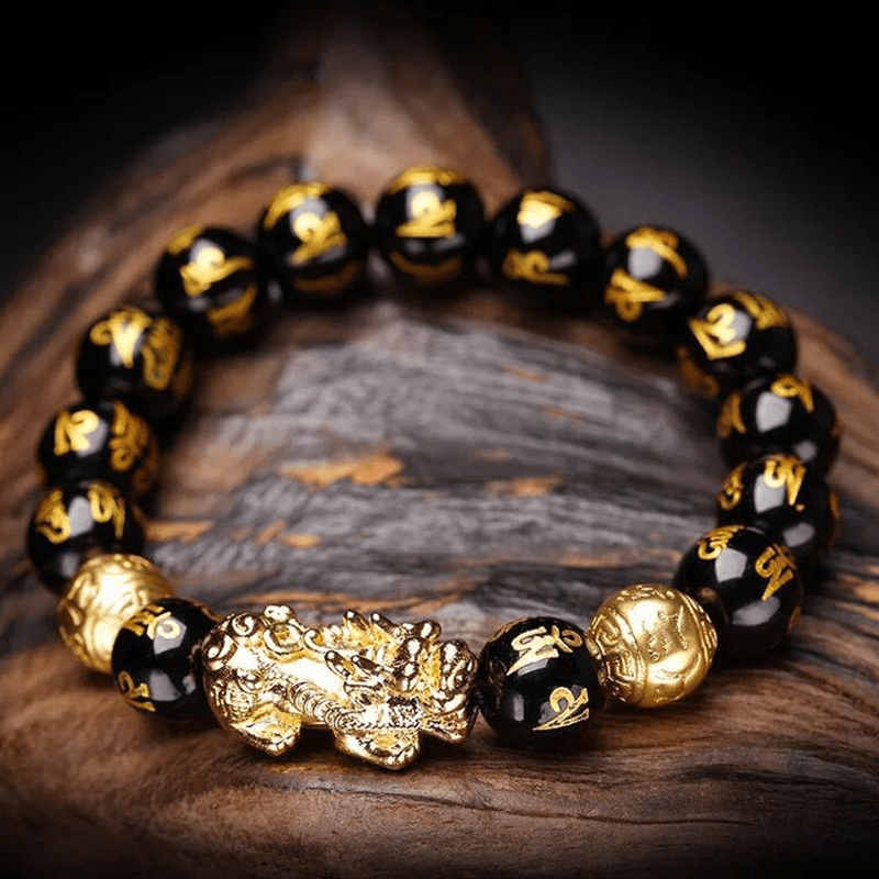 Kaelith - Black Obsidian Pi Xiu Bracelet