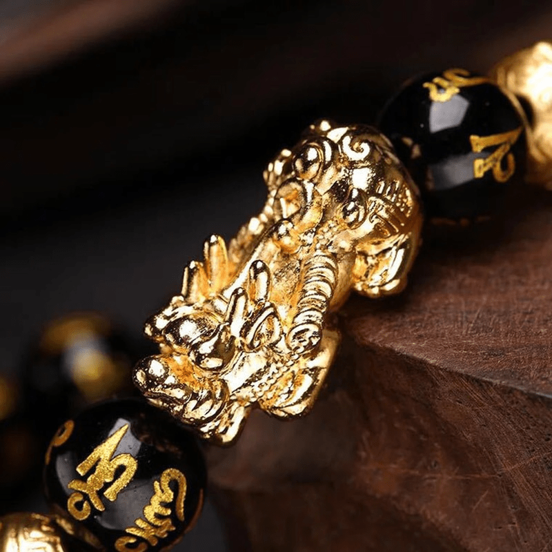 Kaelith - Black Obsidian Pi Xiu Bracelet