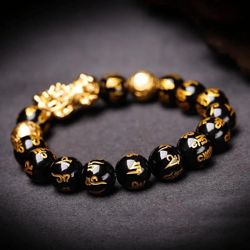 Kaelith - Black Obsidian Pi Xiu Bracelet