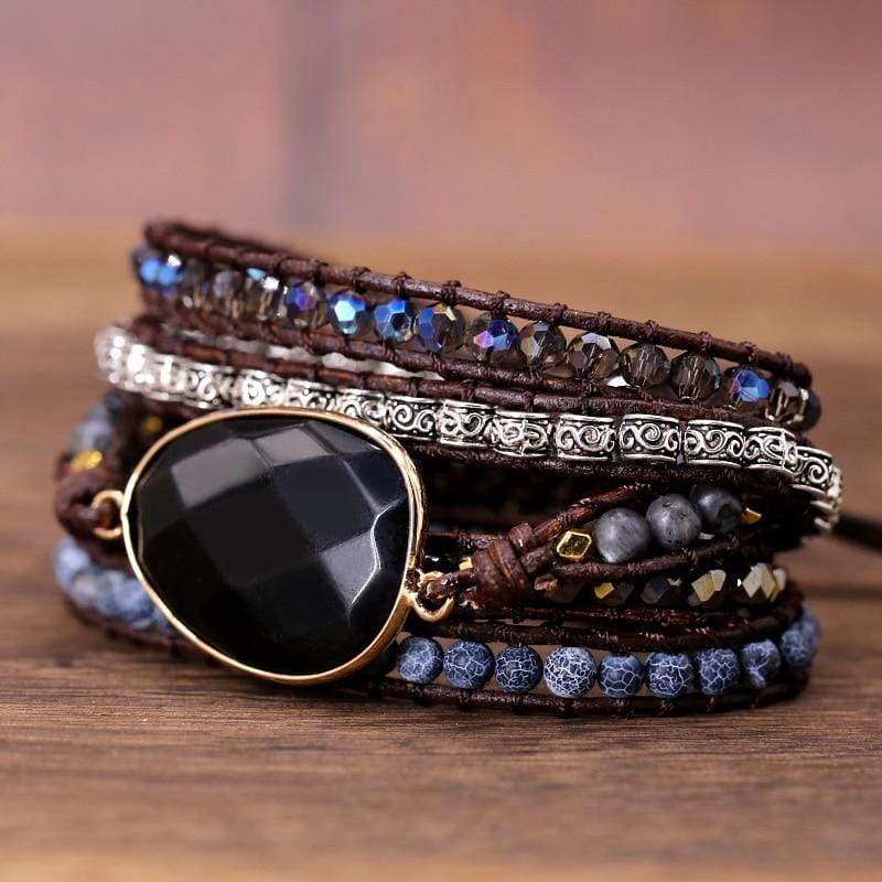 OnyxGlow – Luxury Wrap Bracelet for Women