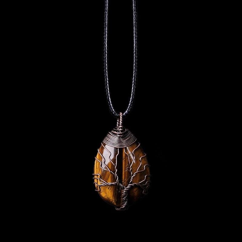 Zarina - Elegant Tiger's Eye Twist Necklace