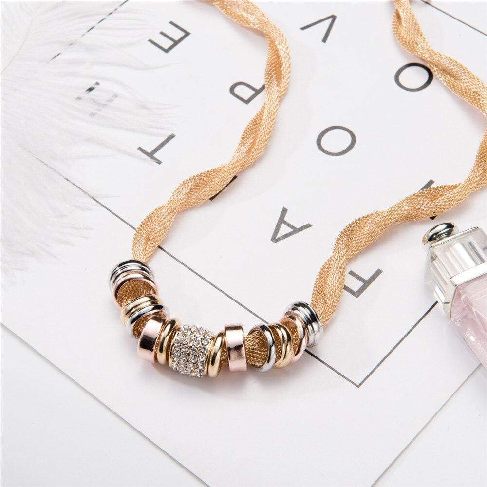 Stylish Braided Necklace - Lynora