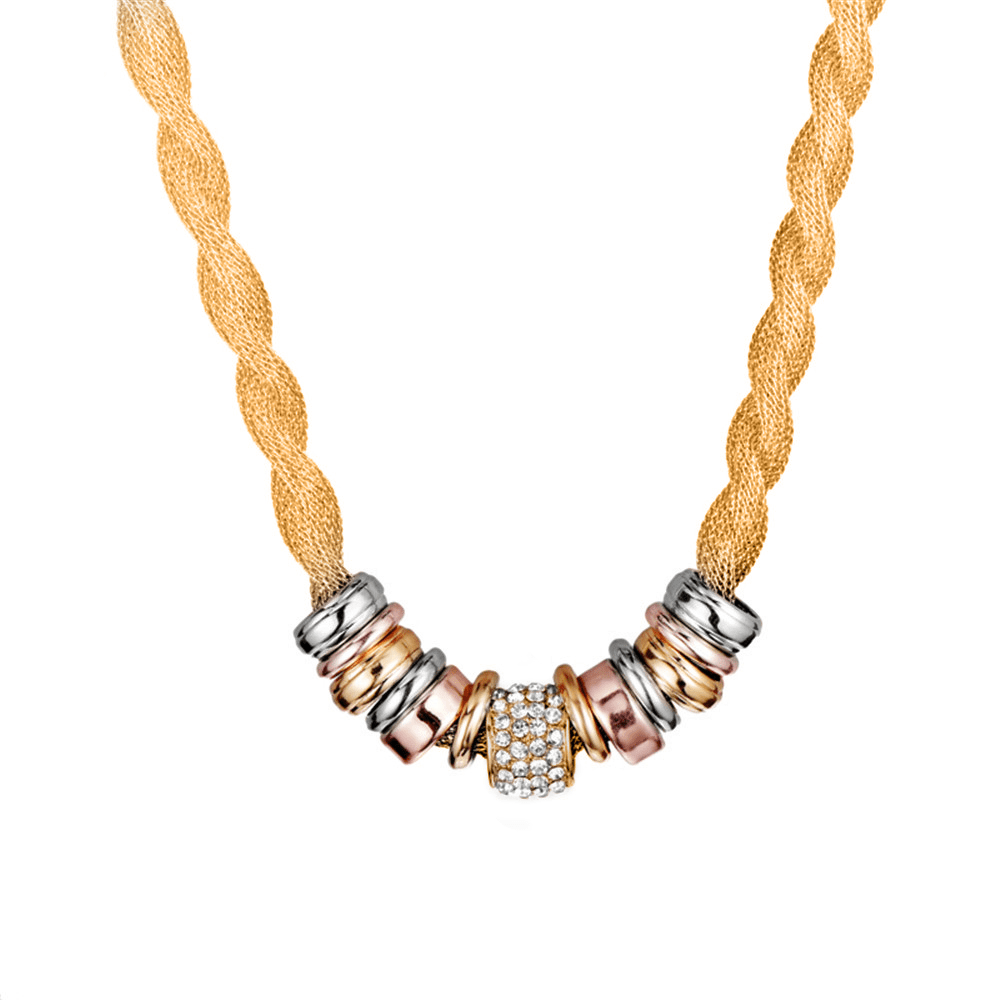 Stylish Braided Necklace - Lynora