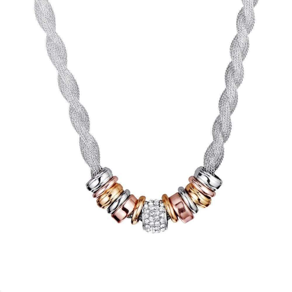 Stylish Braided Necklace - Lynora