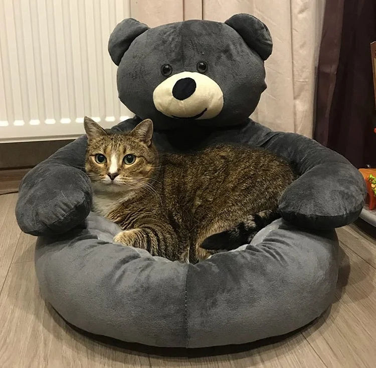 Samiya – Luxurious Plush Cat Bed for Sleeping Comfort