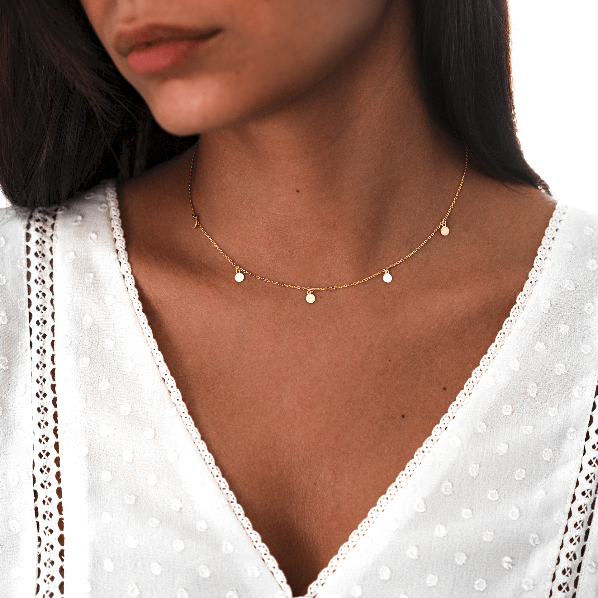 Elegant Aylin Necklace with Charming Small Circles