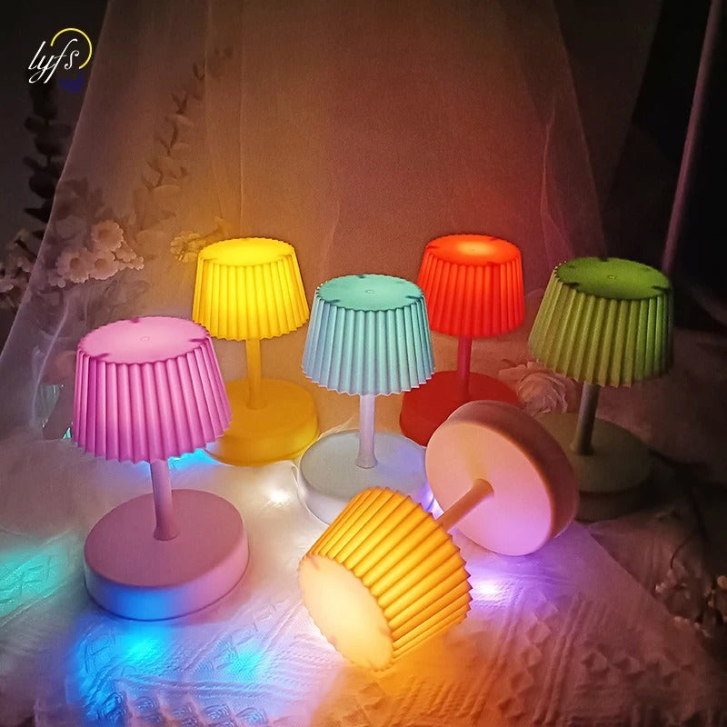 Stylish Portable LED Table Lamp - for Atmospheric Home Comfort