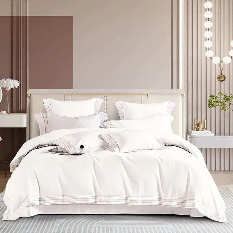 Luxxe White – Luxurious white Egyptian cotton duvet cover