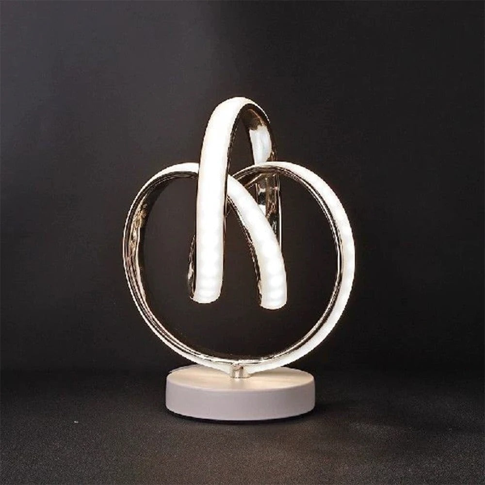Luminare - Modern LED Table Lamp with Curved Design and USB Connection