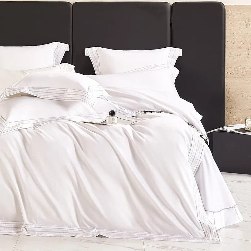 Luxxe White – Luxurious white Egyptian cotton duvet cover