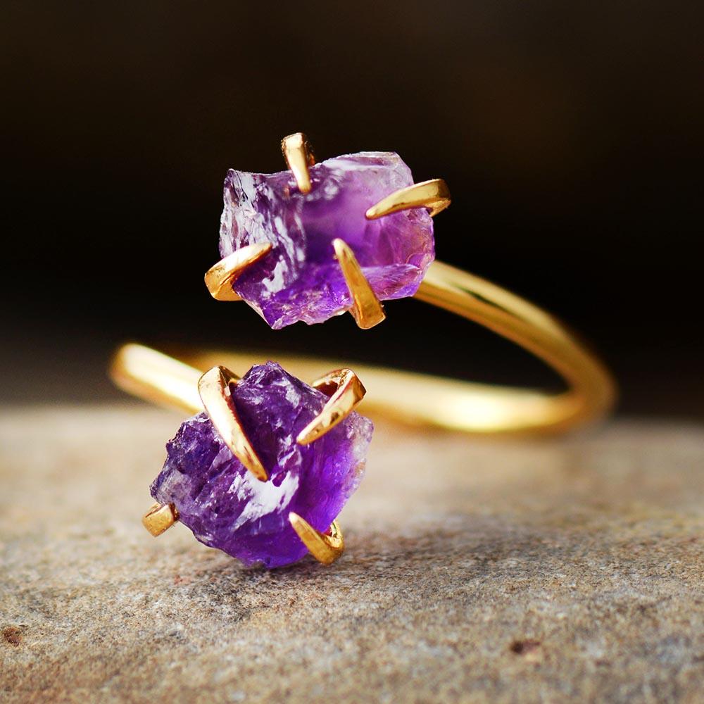 RawStone Ring - Unique Gemstone with Raw Finish