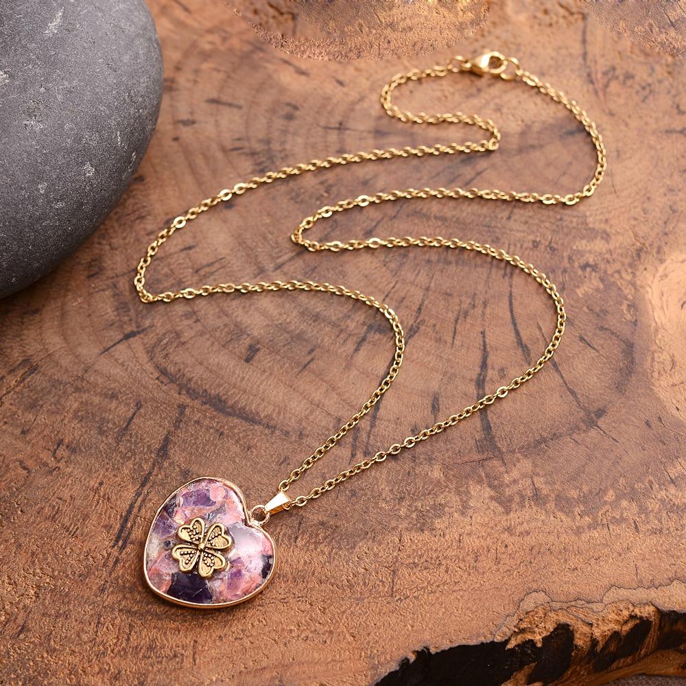 LuckyStone Necklace – Stylish Four Leaf Clover Jewelry