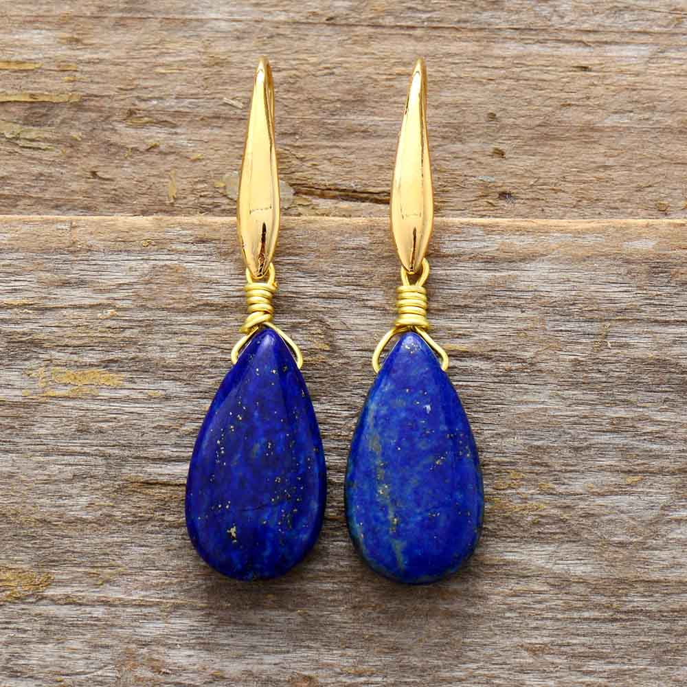 DreamLapis Earrings – Elegant Deep Blue Earrings