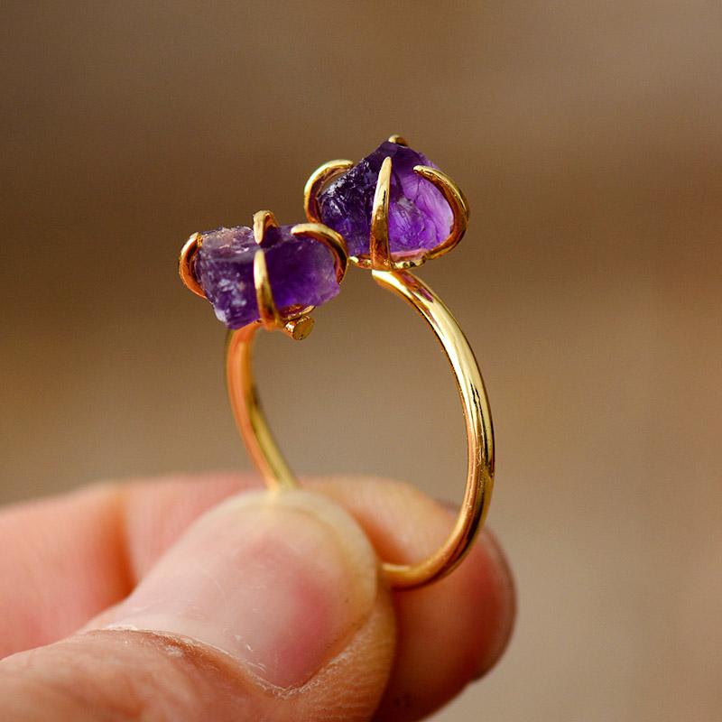 RawStone Ring - Unique Gemstone with Raw Finish