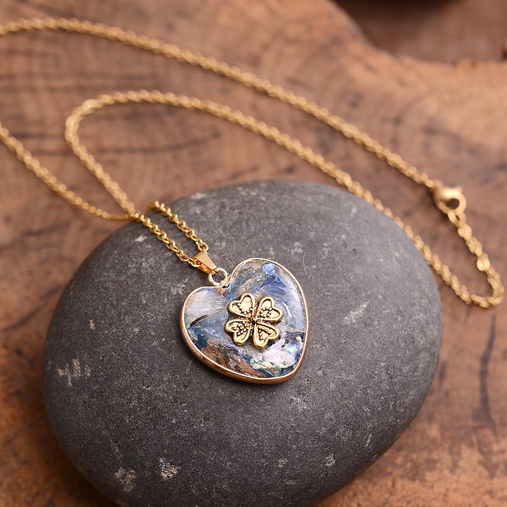 LuckyStone Necklace – Stylish Four Leaf Clover Jewelry