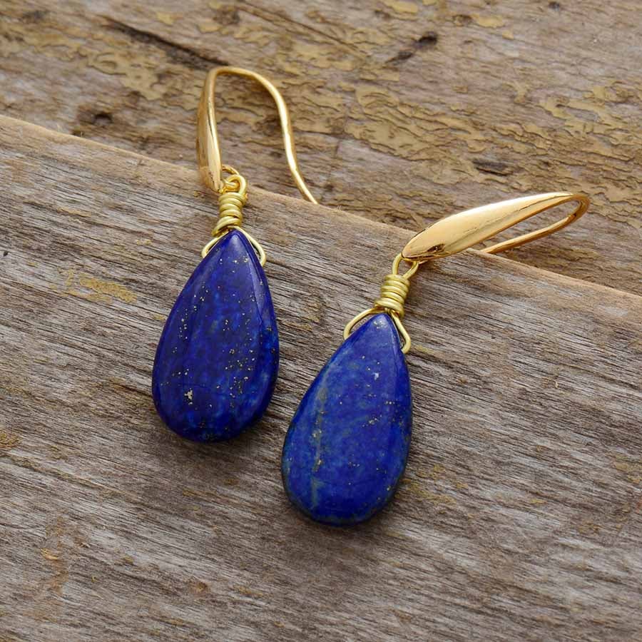 DreamLapis Earrings – Elegant Deep Blue Earrings