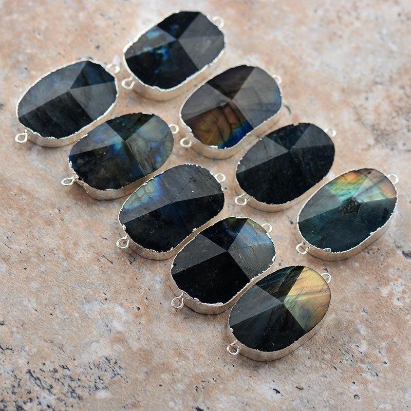 Lira Shine Bracelet - Elegant Labradorite Five-Row Wrap