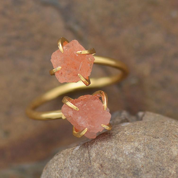RawStone Ring - Unique Gemstone with Raw Finish