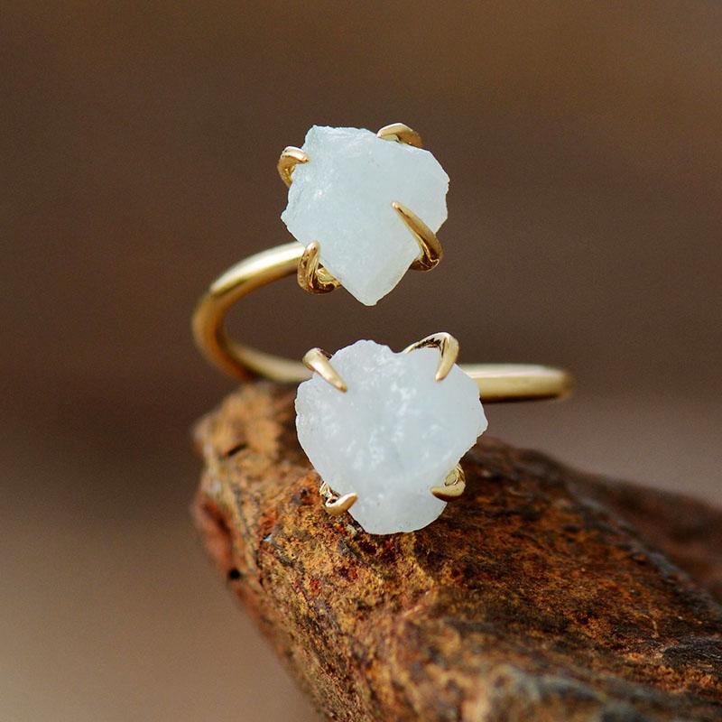 RawStone Ring - Unique Gemstone with Raw Finish