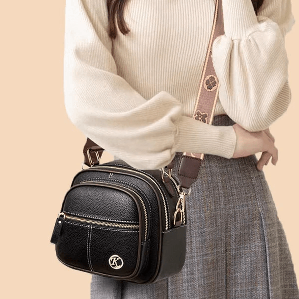 TimelessCharm - Elegant Leather Crossbody Bag for Every Day