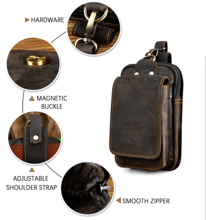 EliteGuard – Luxury Leather Carrying Strap for Men