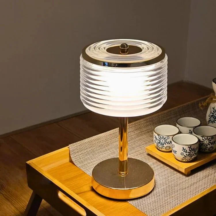 ElegantGlow - Innovative Multi-Layer Table Lamp in Gold