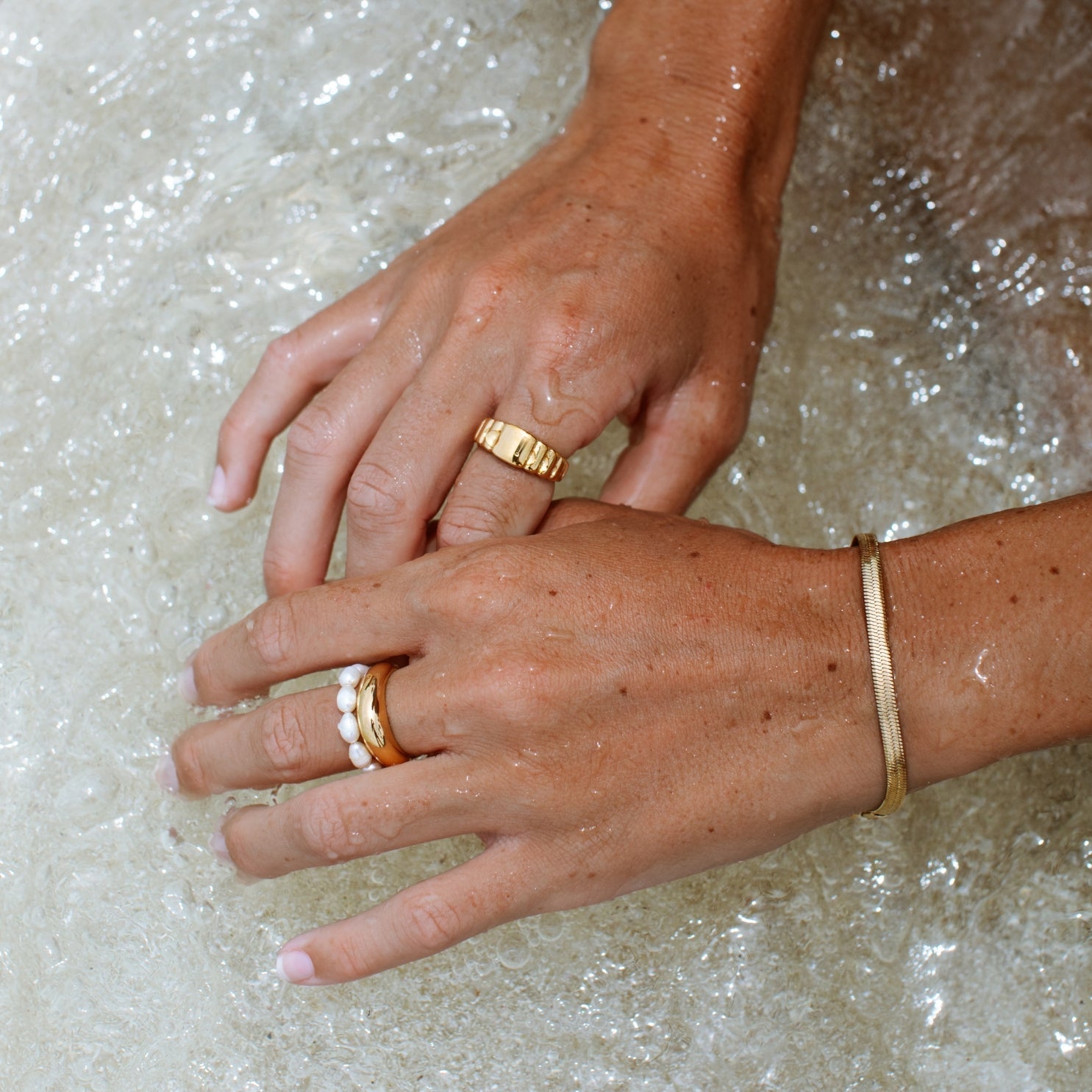 Elegant Ocean Pearl Ring for Women - Unique Pearl Jewelry