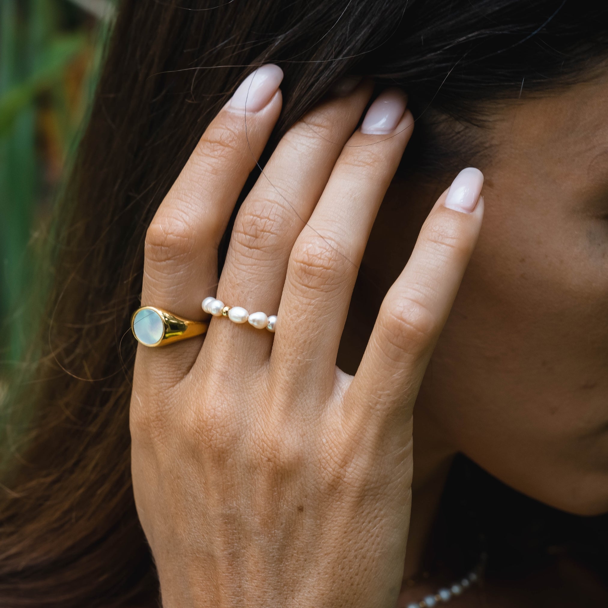Elegant Ocean Pearl Ring for Women - Unique Pearl Jewelry