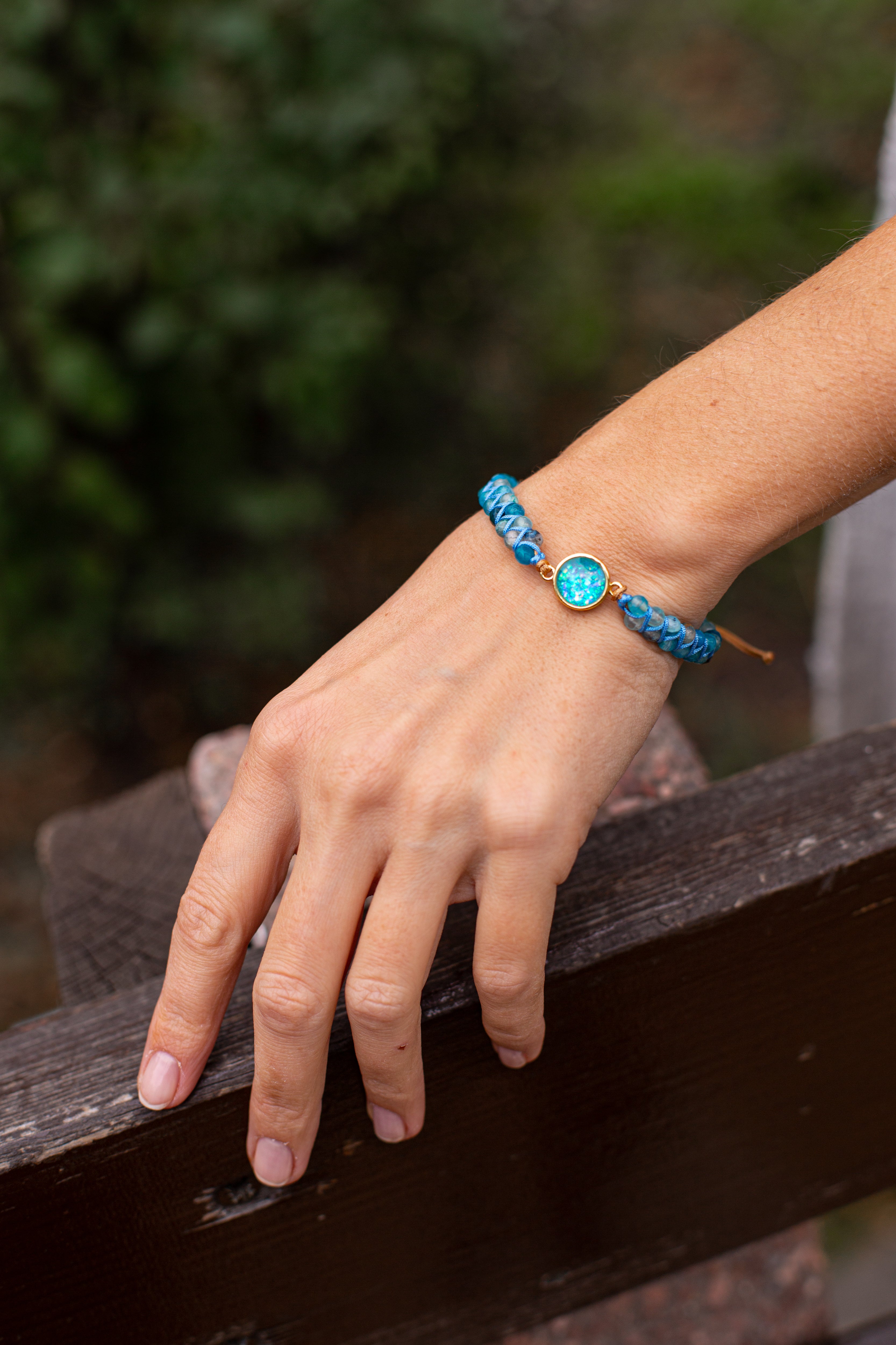 Liora Bracelet - Elegant Blue Opal Jewelry