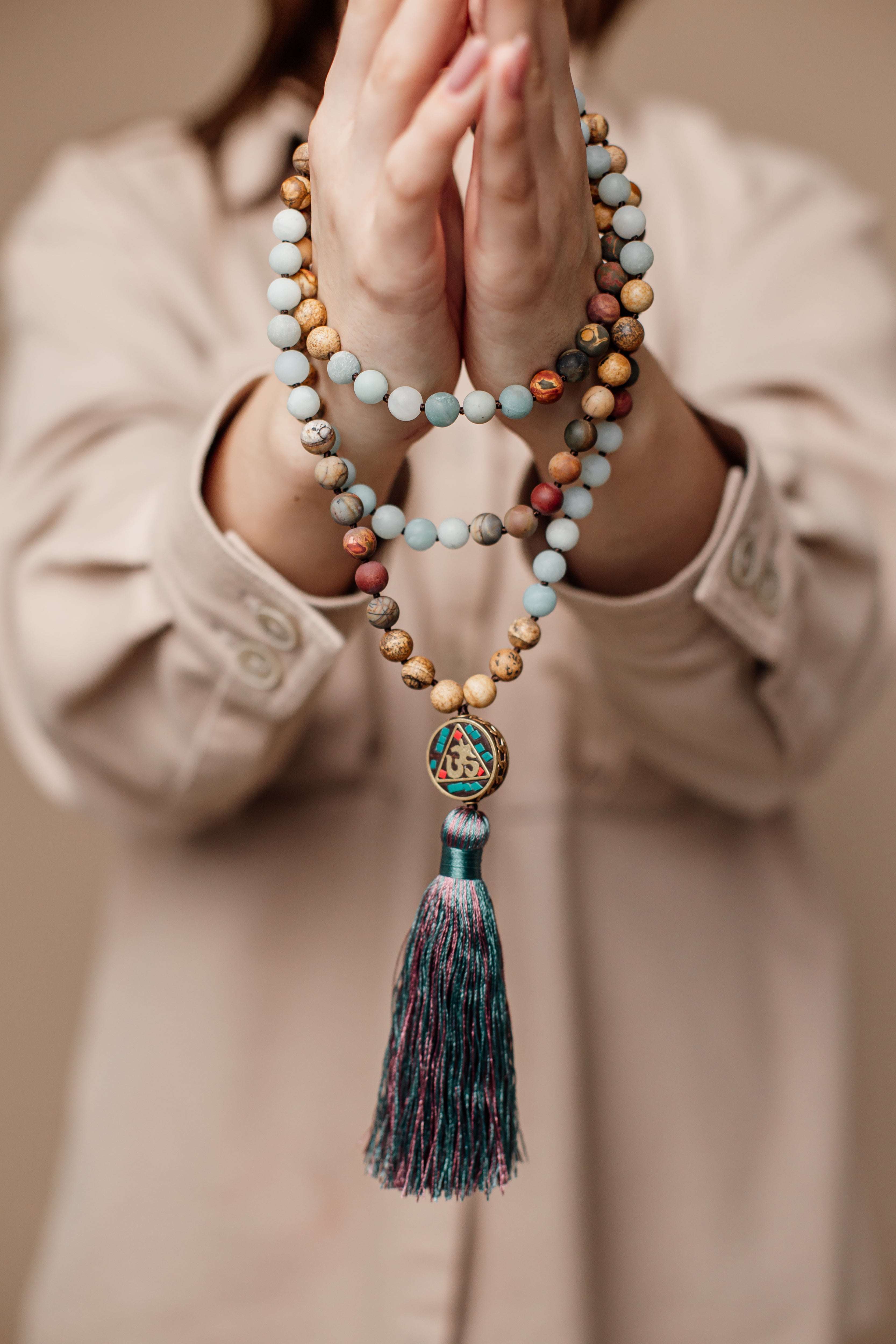 Anaya Mala Bead Necklace - Spiritual Accessory