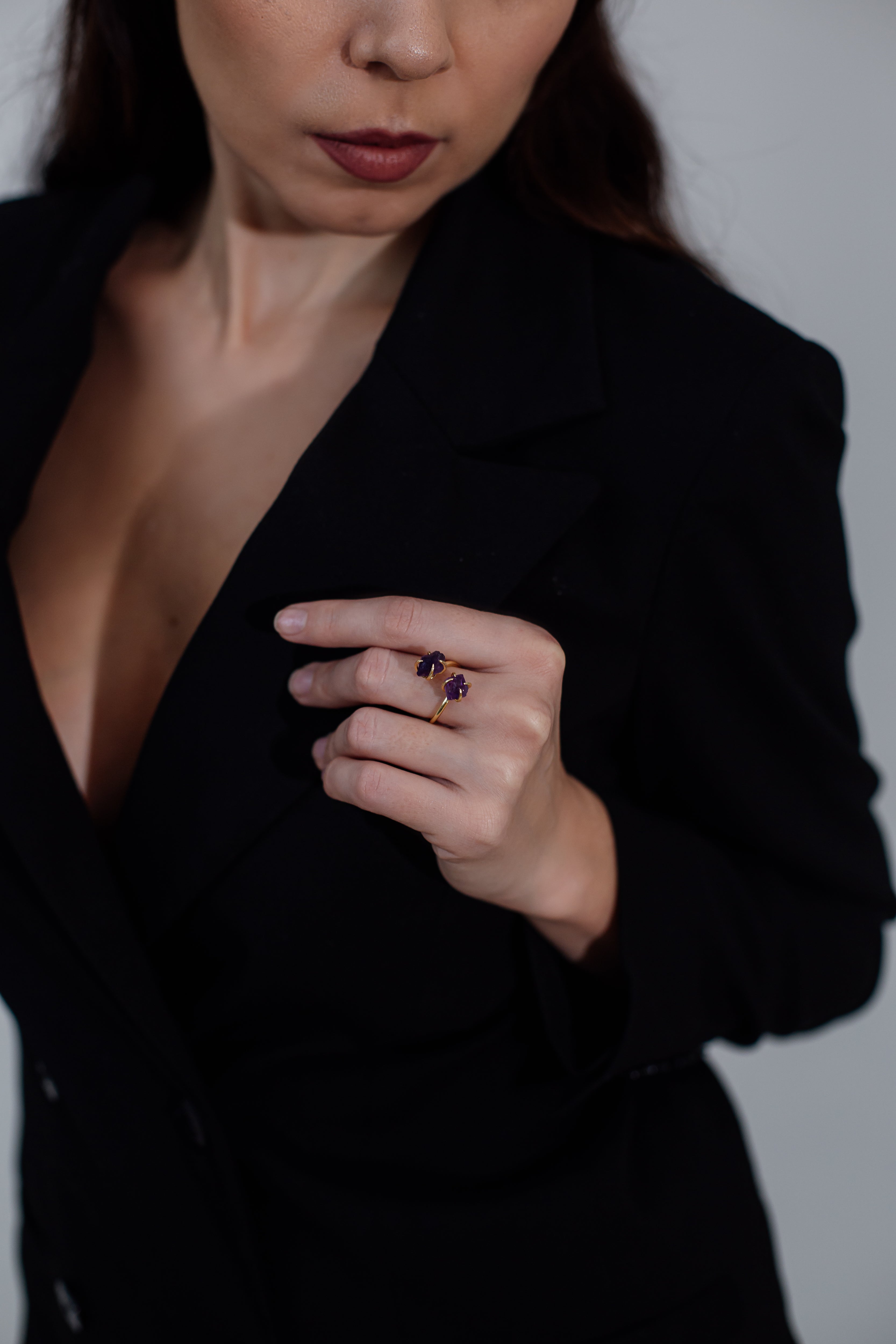 RawStone Ring - Unique Gemstone with Raw Finish