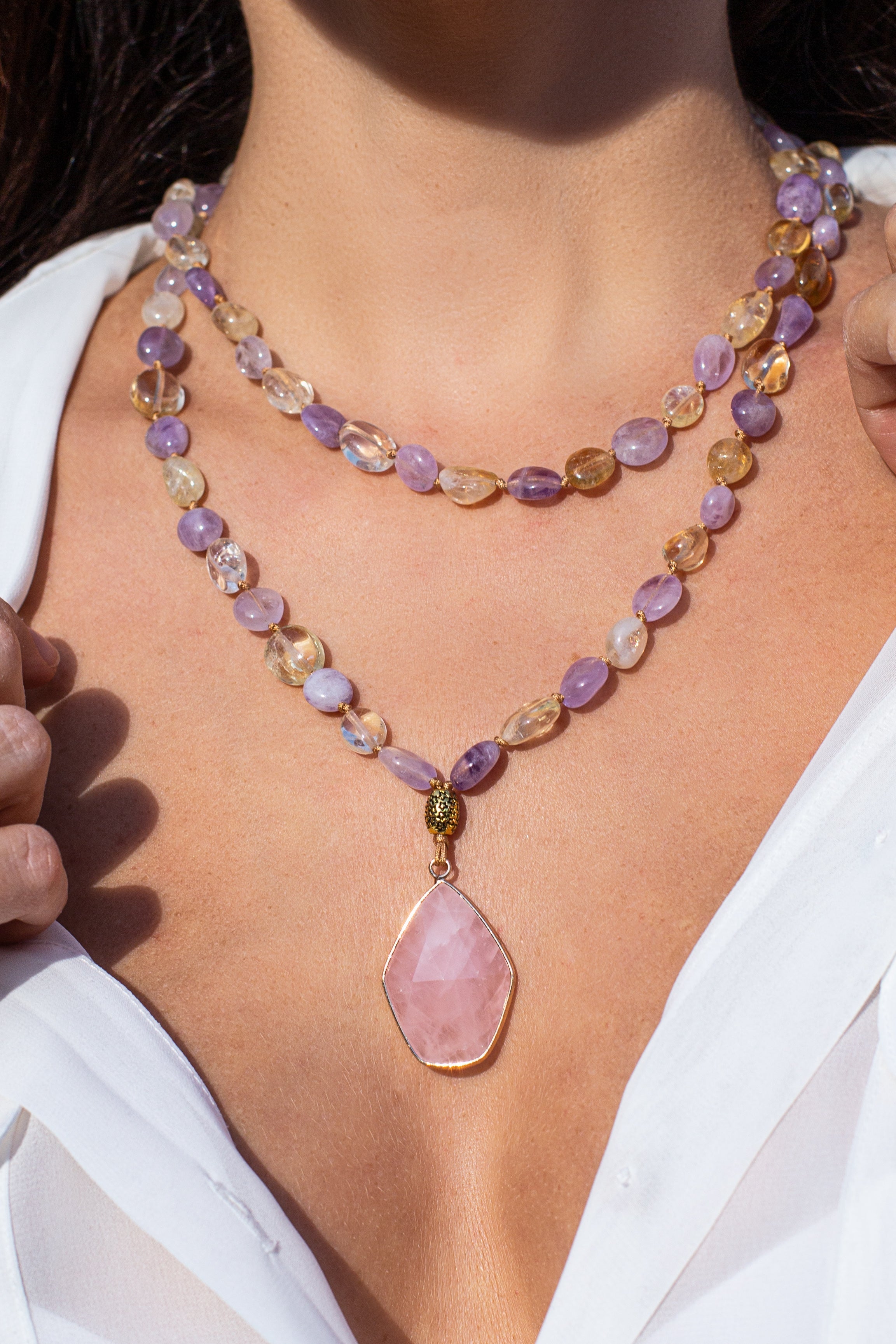 Seraphina Mala Necklace - Stress Relief Energy Jewelry